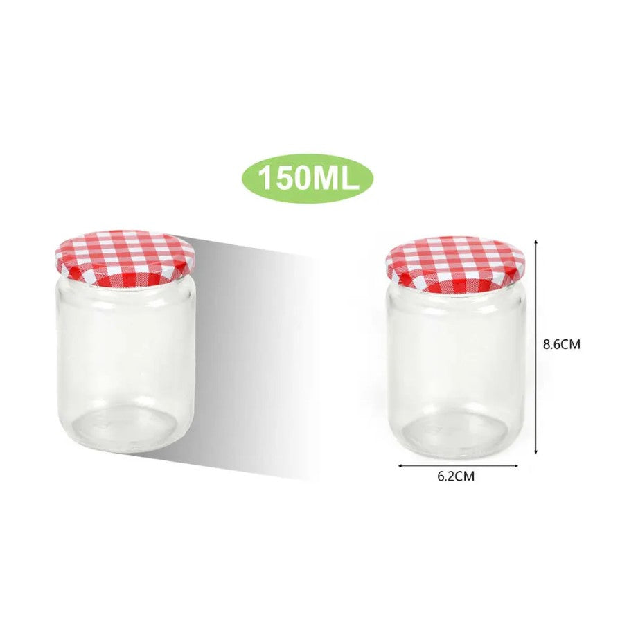 Frasco De Vidrio Con Tapa 150ml
