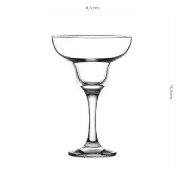 Set De 6 Copas Vidrio Margarita Capri 305Cc