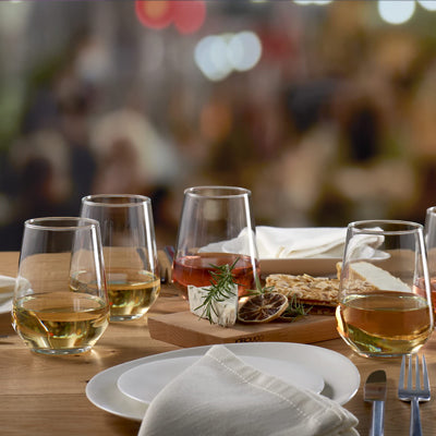 Set De 6 Vasos Vidrio Bajo Allegra 425cc