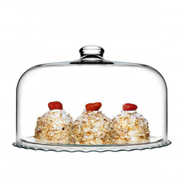 Tortero Domo Vidrio Torta 35Cm Con Base Pasabahce