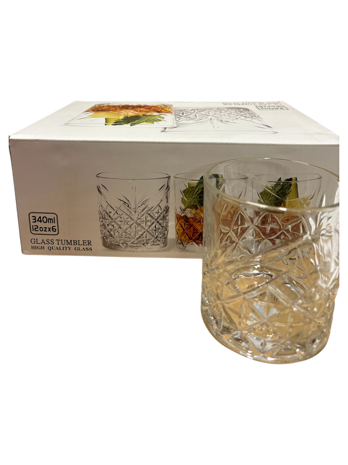 Set 6 de vasos bajos timeless 340 cc whisky