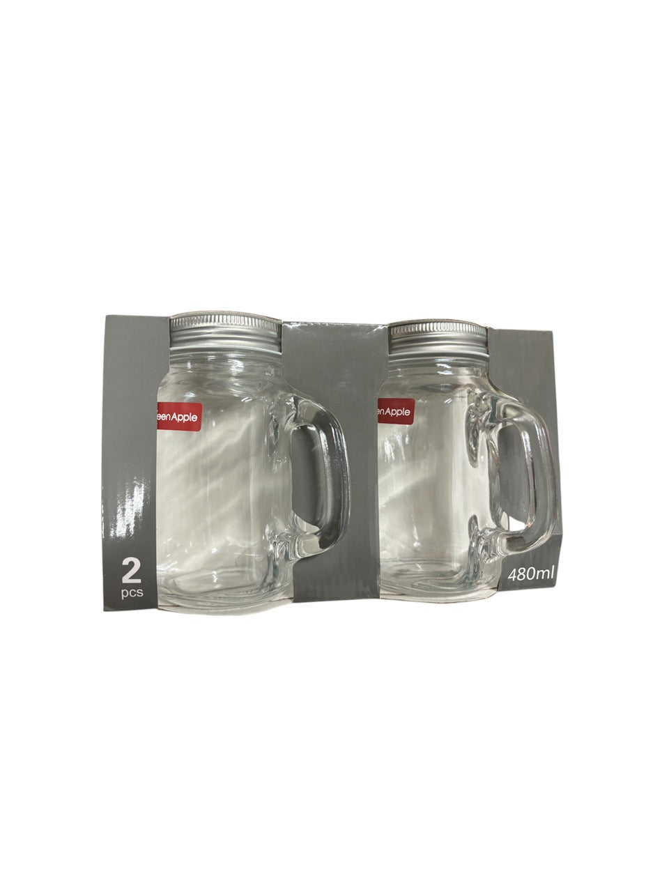 Jarro Mug Vaso Green Apple 480 Ml SET 2
