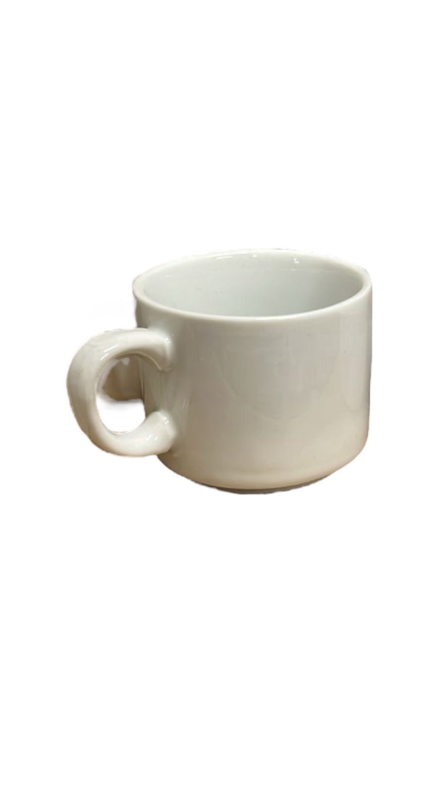 Taza Café Porcelana Blanco Star Round
