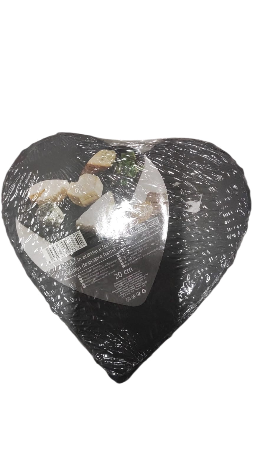 Piedra pizarra forma corazón 20 cm