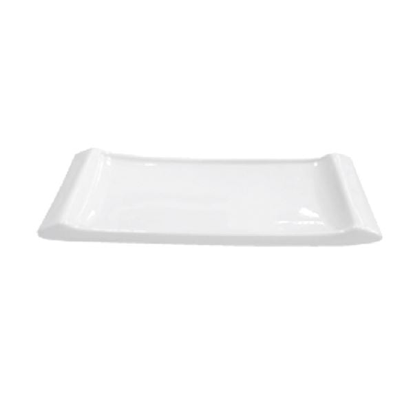 Plato Bandeja Sushi Porcelana Blanco 20 Cm Star