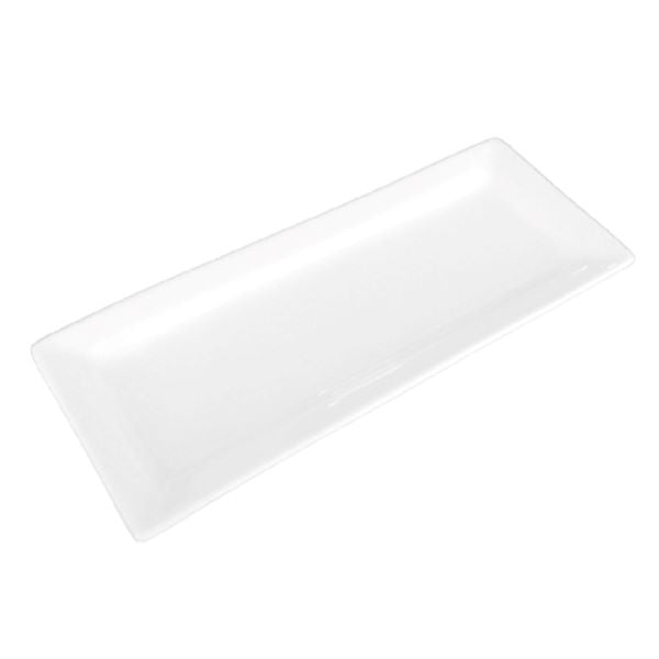 Plato Rectangular Bajo Porcelana Blanco 29cm Star Square