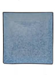 Plato De Ceramica De 6,5 azul claro