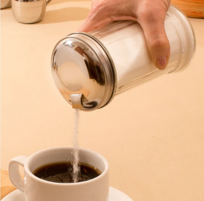 Azucarero Vidrio Tapa Metálica 12 Oz Winco