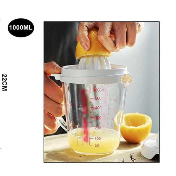 Exprimidor Manual Con Taza Medidora 1000Ml