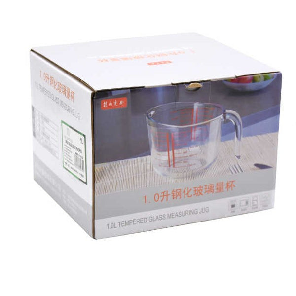 Jarra Vidrio Graduado 1000Ml Cocina Medidora