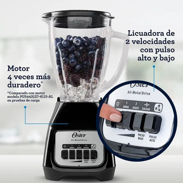 Licuadora Oster Blstkag-npb 1.5 L Níquel Con Vaso De Vidrio 220v