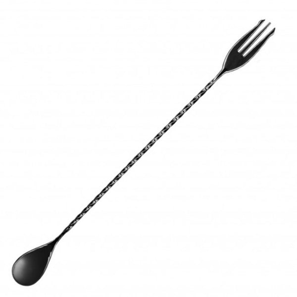 Cuchara Bar Metal Acero 30Cm Con Tridente