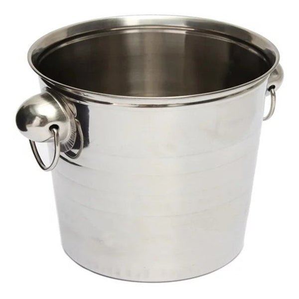 Hielera Acero Inoxidable 18Cm Con Argollas