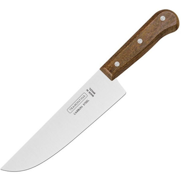 Cuchillo Cocina Acero Inox Tramontina Mango Madera