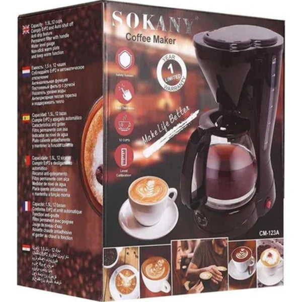 Cafetera Eléctrica Máquina Para Café 800w