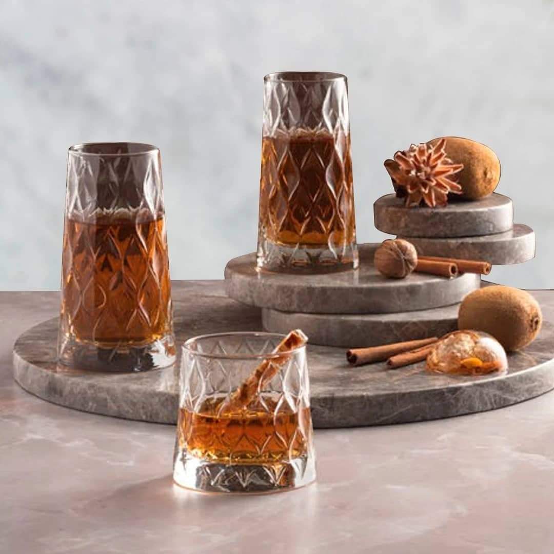 Vaso Vidrio Bajo 320Cc Leafy Pasabahce