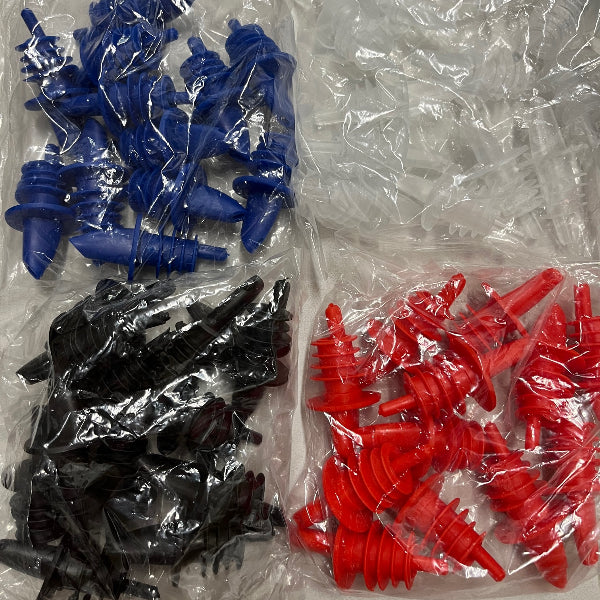 Dosificador Plástico Colores Vertedor Free Pour Set 3 Und