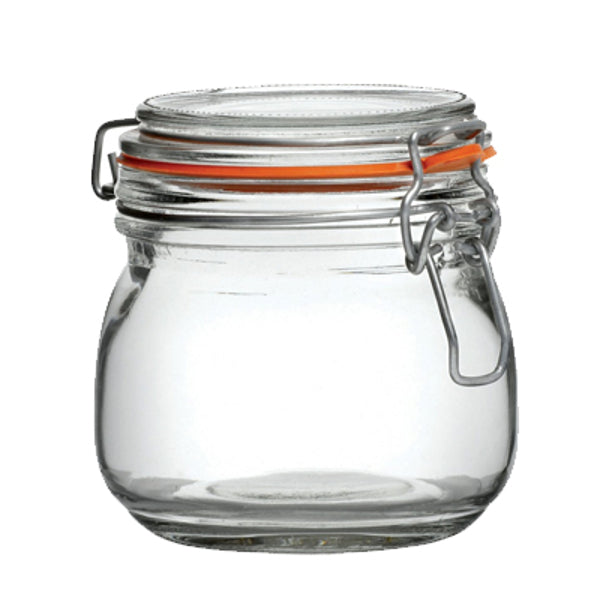 Frasco Vidrio Tapa Hermética 500Cc