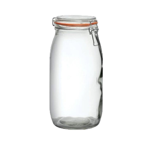 Frasco Vidrio Tapa Hermetica 1000Cc