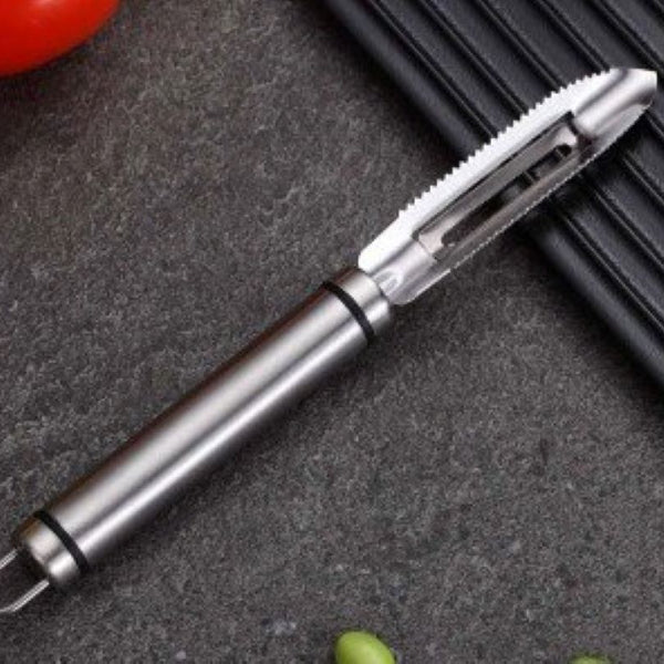 Pelador De Acero Vegetales Acanalado