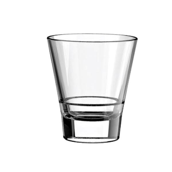 Vaso Vidrio Bajo Apilable Novara 210cc Vicrila