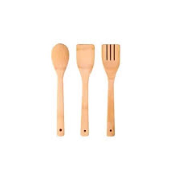 Set De 3 Utensilios De Cocina Madera