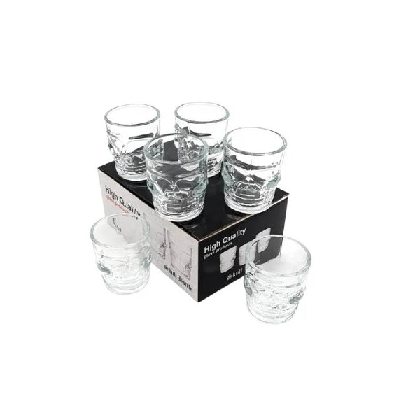 Set 6 Vasos Shot Calavera 65Ml