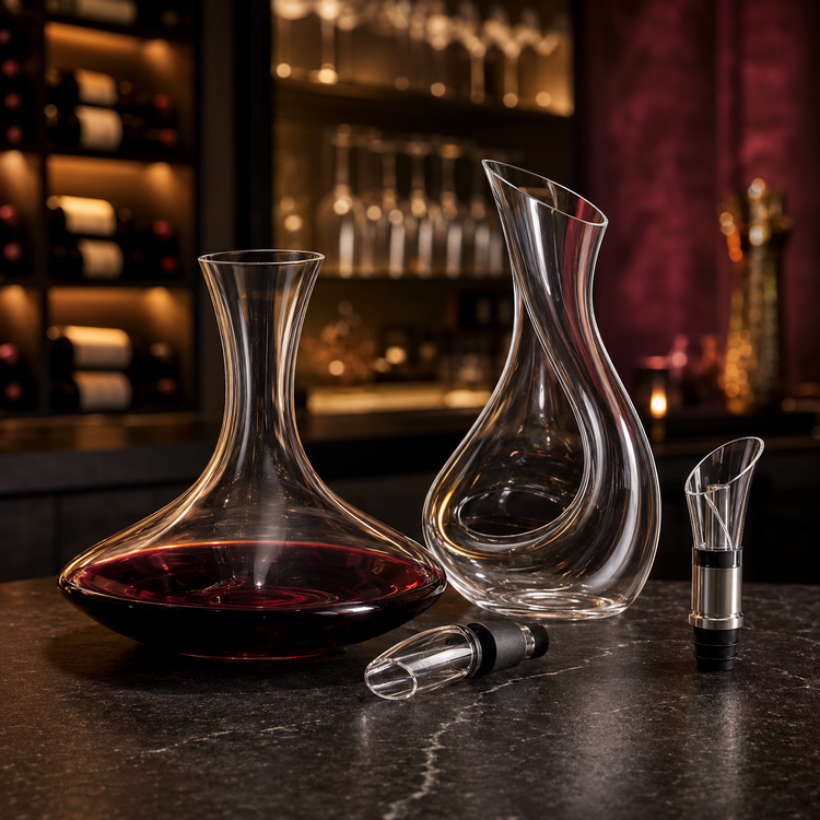Decantadores y aireadores de vino para bares y restaurantes