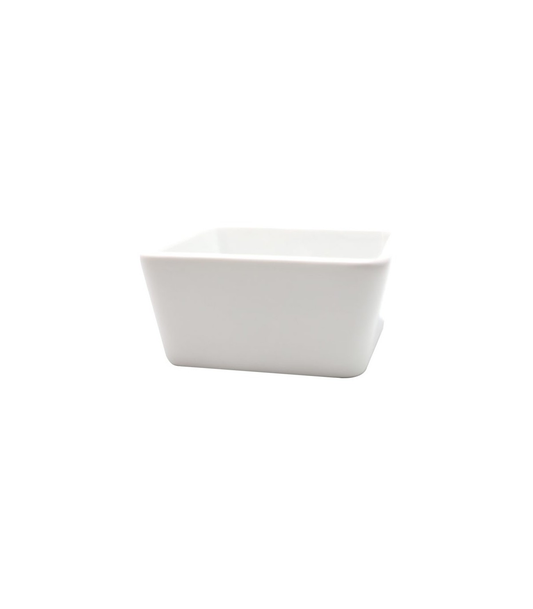 Envase Para Salsa Castello Cuad 8.5cm Porc Blanco