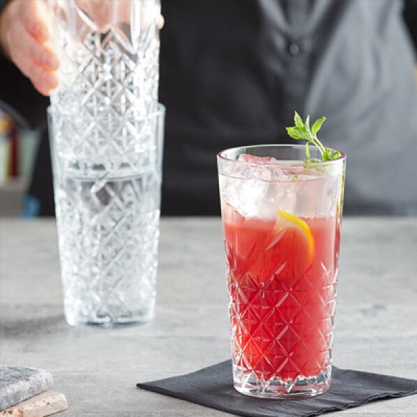 Vaso Vidrio Alto Apilable Timeless 350Cc