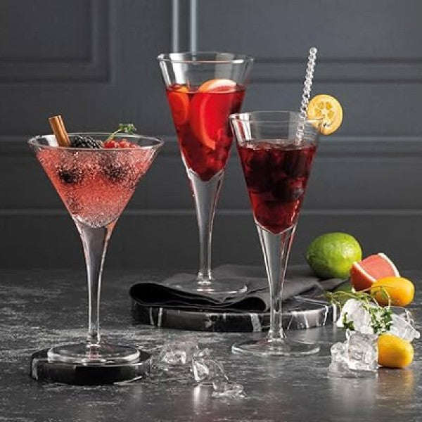 Set De 6 Copas Vidrio Martini V-Line 250Cc