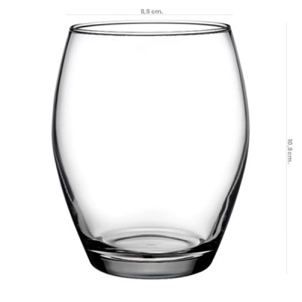 Vaso Vidrio Bajo Agua 390Cc Monte Carlo