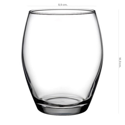 Vaso Vidrio Bajo Agua 390Cc Monte Carlo