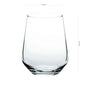 Set  De 6 Vasos Vidrio Bajo Allegra 425cc