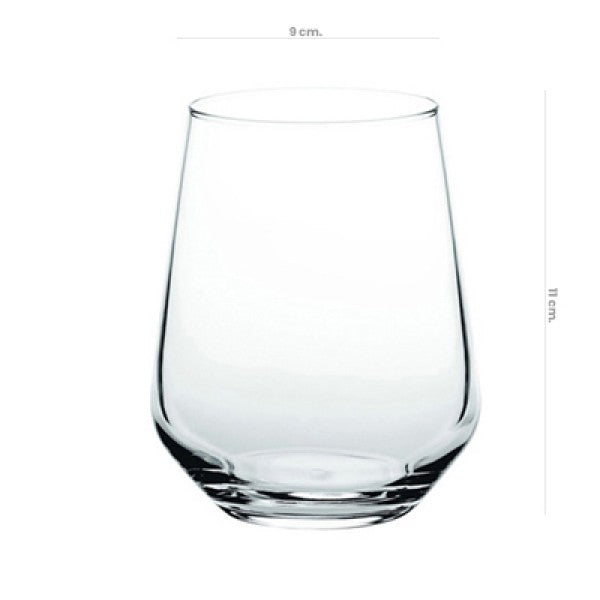 Vaso Vidrio Bajo Allegra 425cc