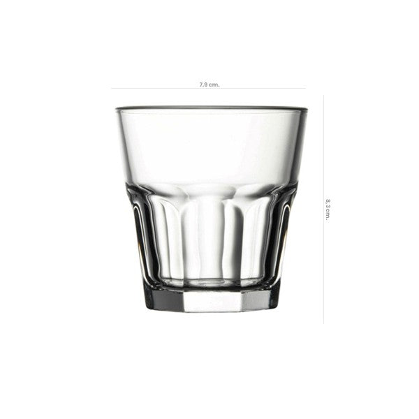 Vaso Vidrio Bajo Templado Casablanca 208Cc Pasabahce