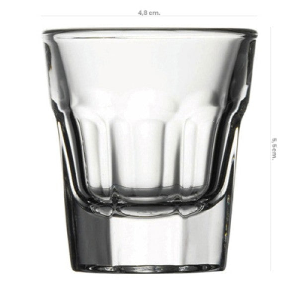 Set x 6 Vaso Vidrio Bajo Templado Casablanca 36Cc