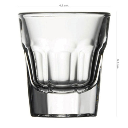 Set x 6 Vaso Vidrio Bajo Templado Casablanca 36Cc