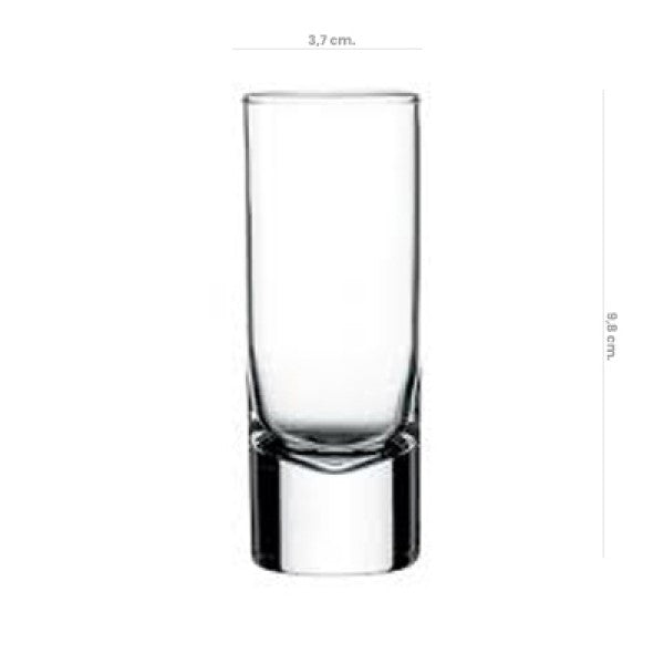 Set De 6 Vasos Vidrio Tequila Side 60Cc Shot