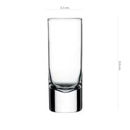 Set De 6 Vasos Vidrio Tequila Side 60Cc Shot