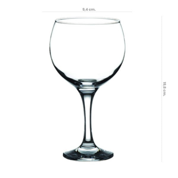 Copa Vidrio Cubata Burgundy 630cc
