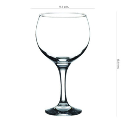 Copa Vidrio Cubata Burgundy 630cc