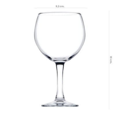 Copa Vidrio Balón Templada Moda 570cc Pasabahce