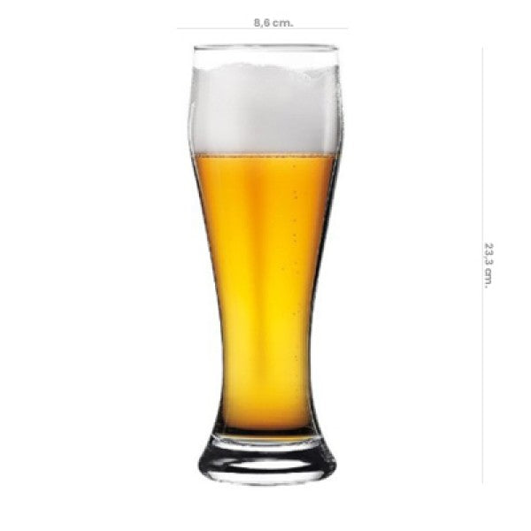 Vaso Garza Vidrio Cerveza W&P 665Cc