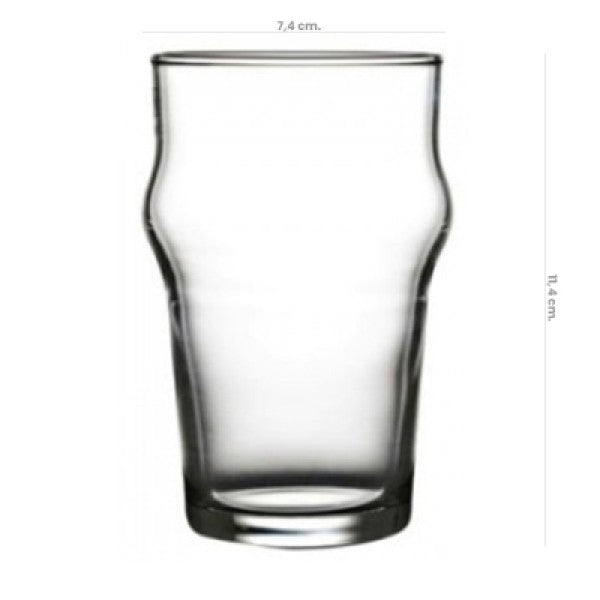 Vaso Vidrio Beer Templado Nonic 285 Cc