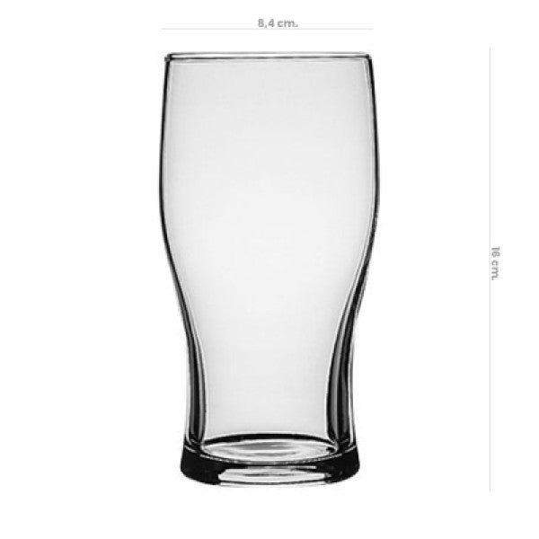 Vaso Cervecero Vidrio Beer Templado Tulipe 570cc Pasabahce