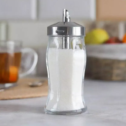 Azucarero Vidrio Tapa Acero 240Cc Pasabahce