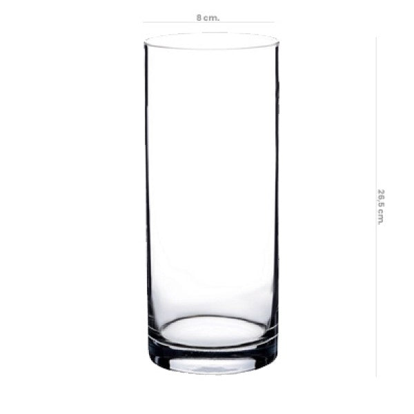 Florero Vidrio Recto 26,5cm Pasabahce