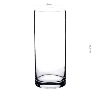 Florero Vidrio Recto 26,5cm Pasabahce