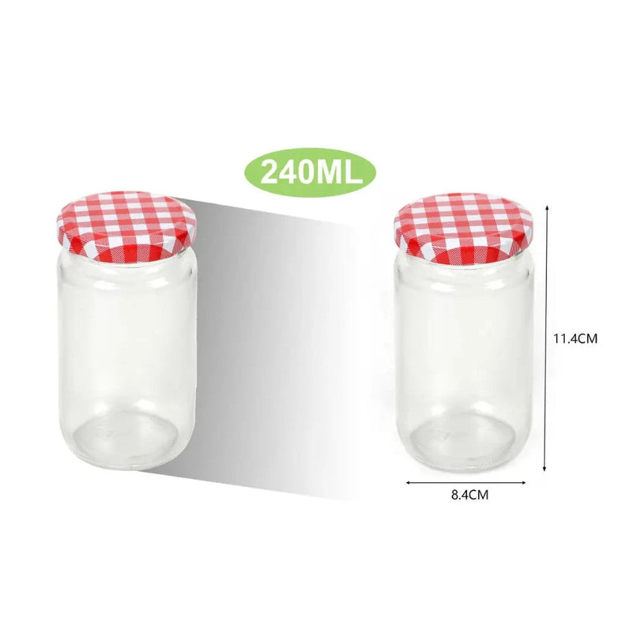 Frasco De Vidrio Con Tapa 240ml